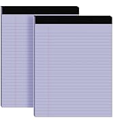 2pcs Legal Pads 8.5 x 11,Notepads 8.5 x 11 Inch, 30 Sheets/Pack, Purple Note Pads Clear Print Wri...