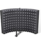 AW Studio 20x14" Microphone Isolation Shield Acoustic Foam Panel Sound | Absorbing Vocal Recordin...