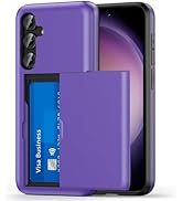 Jiunai for Galaxy S23 FE Wallet Case with Card Holder 6.4 inches Display Dual Layer Heavy Duty Pr...