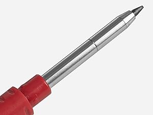 Deep-hole long-nose tip with lead, close-up
