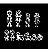 White Car Sticker I Love My Family Car Bling Stickers and Decals Pet Cat Dog Animal Decal for Car...