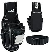 MELOTOUGH Pocket Tool Belt Pouch-Small Tool Pouch with Quick Release Belt Clip,Clip on Larger Poc...