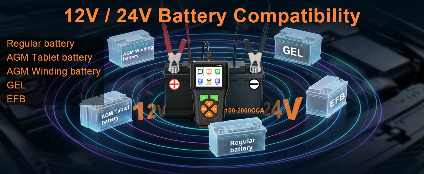 12V / 24V Battery Compatibility