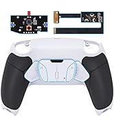 eXtremeRate Black Rubberized Grip Programable RISE4 Remap Kit for PS5 Controller BDM-010 BDM-020,...