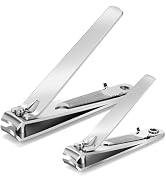 Mia Klein Nail Clipper Set Stainless Steel - Nail Care Tools Including Fingernail and Toenail Cli...