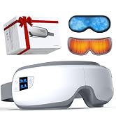 Eye Massager with Heat and Cooling, Fathers Day Dad Gifts for Husband Men, Heated Eye Mask Reduce...