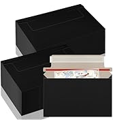 CXIIPOL 110 Pack Black Trading Card Envelopes, 7x 4.35 Inch Self-Adhesive Card Mailer Envelopes P...