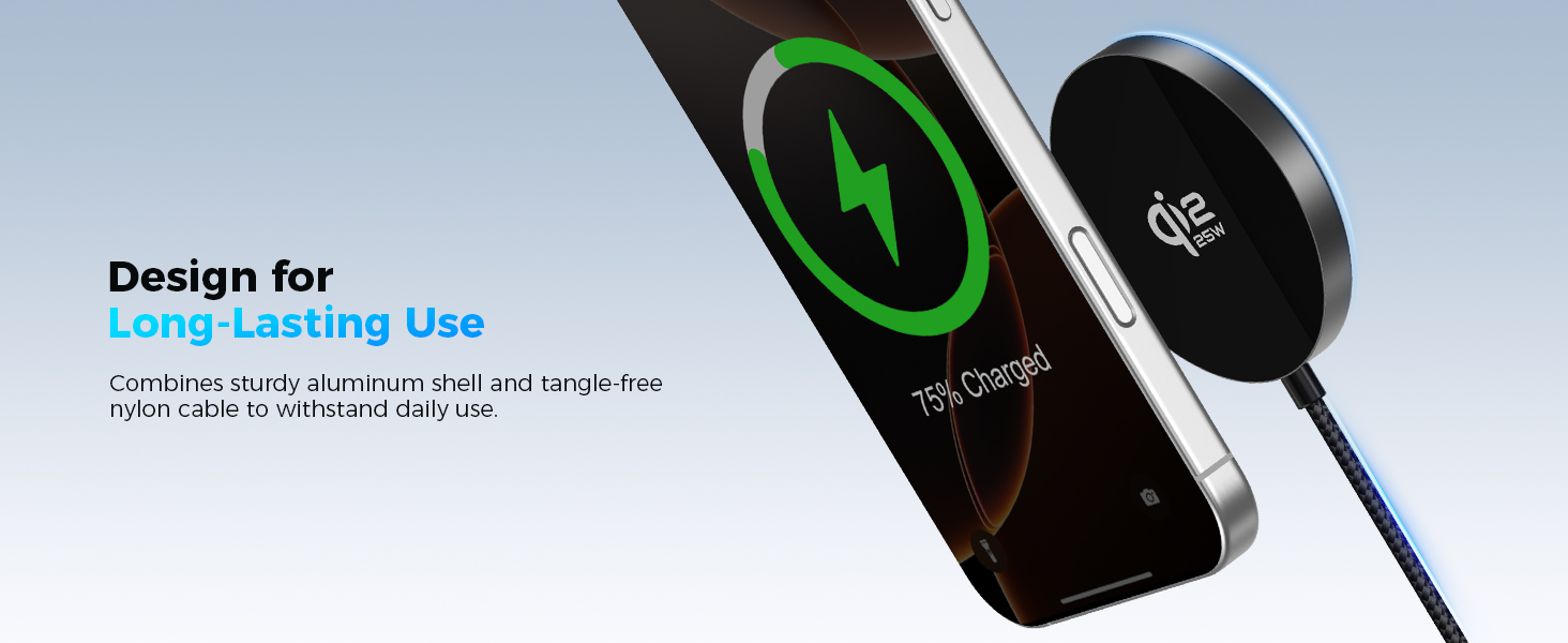 premium aluminum alloy wireless charger