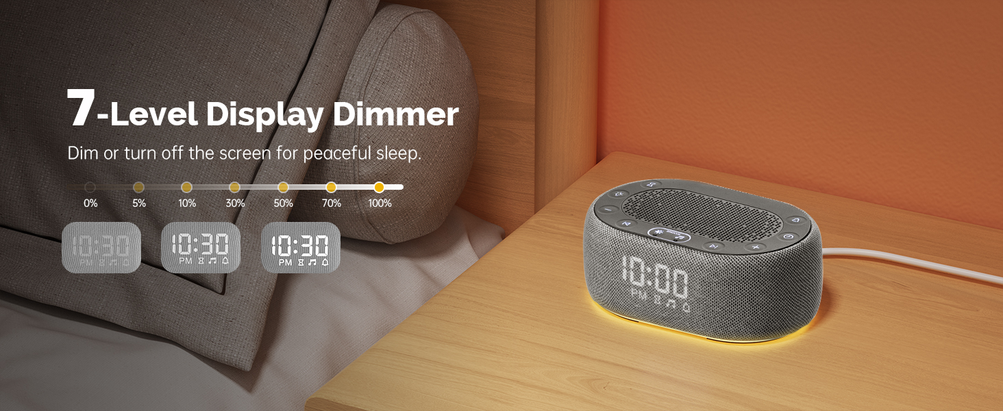 white noise machine with light