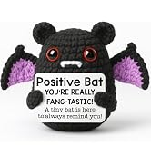 MBL Positive Witchy Bat Gifts - Crochet Bats Back to School Gifts for Students Kids on First Day,...