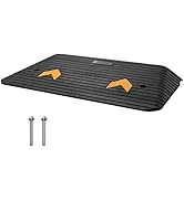 VEVOR 3" Rise Rubber Threshold Ramp for Doorway,Door Ramp with Non-Slip Textured Surface,33069lbs...