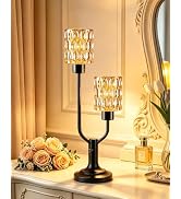 TECHYAP Mid Century Modern Table Lamp Vintage Black Lamp Dimmable Gift | 2 Bulbs Included Nightst...