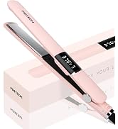 PRITECH Flat Iron Hair Straightener, Titanium Flat Iron with Adjustable Temp(290°F-450°F), 1 inch...