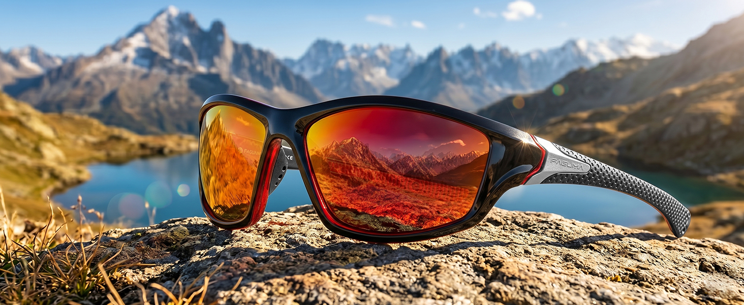 Polarized Sports Sunglasses For Men Cycling Driving Fishing UV400 Protection