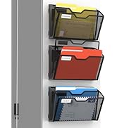 Docnest 2 Tier 3 Pack Magnetic Wall Mounted File Holders,Mesh Letter Organizer, Magnetic Hanging ...