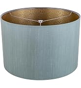 Wellmet Drum Lampshades, Easy Assembly Required Replacement Lamp Shades, Fabric Lampshades for Ta...