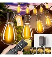 Amzrap 150FT LED Outdoor String Lights Waterproof Patio Lights with Dimmable & Shatterproof Repla...