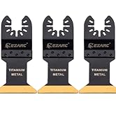 EZARC Titanium Oscillating Tool Blades, Oscillating Multitool Blades for Metal, Wood Nails, Screw...