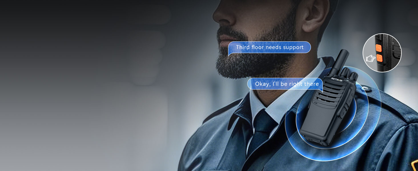 vox walkie talkies hands free