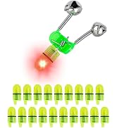 OHOH 20 PCS LED Fishing Light, Waterproof Fishing Bite Alarm Light Bulb Replacement, LED Night Fi...