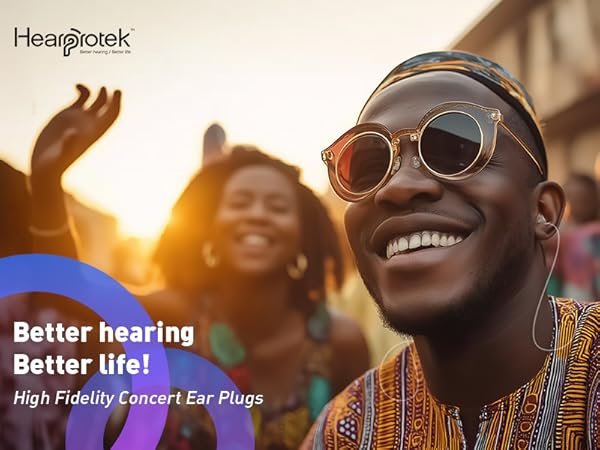 Hight fidelity concert ear plugs for noise reduction hearing protection