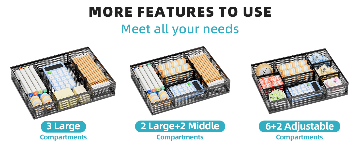 desk drawer organizer tray