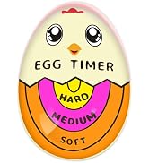 Lasubst Egg Timer for Boiling Eggs that Changes Color When Done, Orange