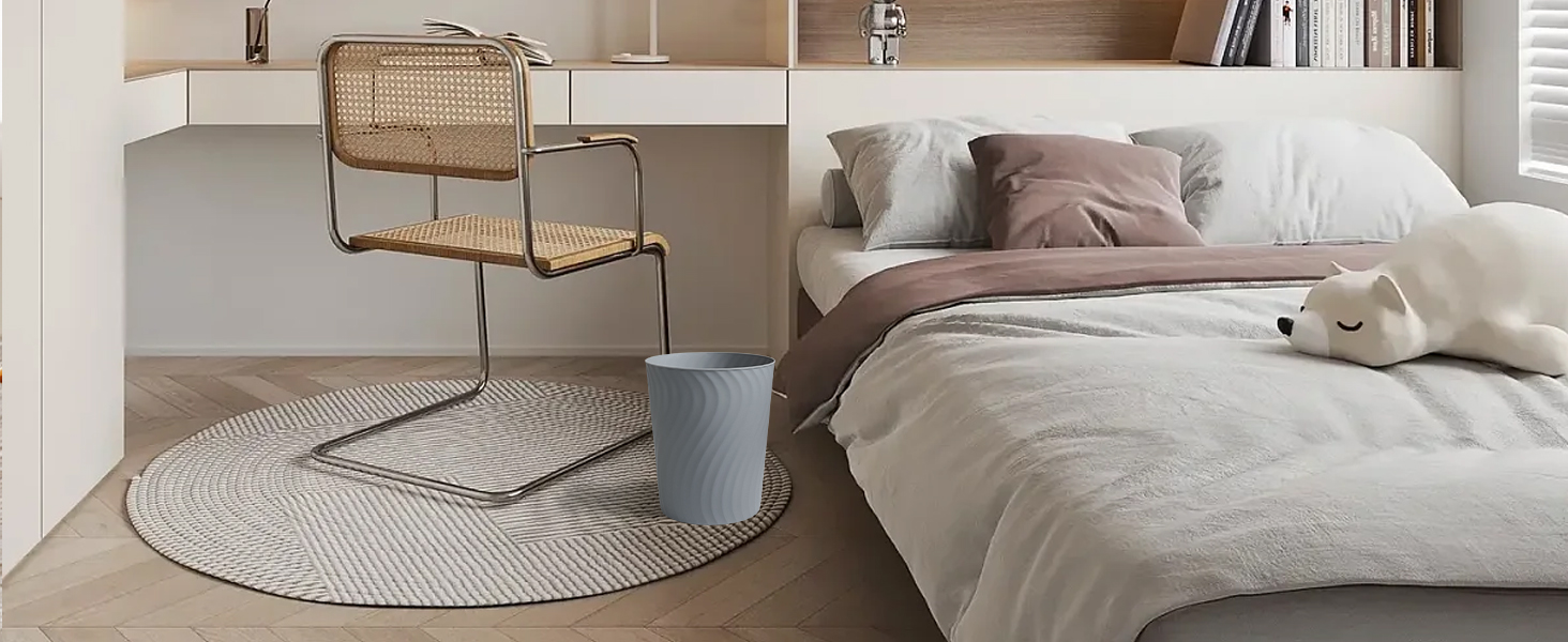 bedroom trash can