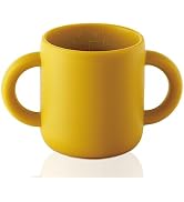 Tiny Silicone Drinking Training Cup for Baby and Toddler - 2 easy- grip handles - Baby Open Cup 5...