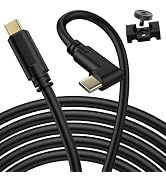 Jelanry Camera Tether Cable USB C to USB C 90° Right Angle, for Power Delivery, 5Gbps Data Transf...