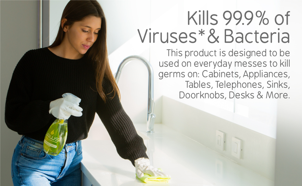 Kills 99% of Viruses and Bacteria