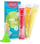 Frozip 125 Disposable Ice Popsicle Mold Bags| BPA Free Freezer Tubes With Zip Seals | For Healthy...