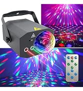 Party Lights,Rotating Disco Ball Dj Lights LED Stage Light Projector Strobe Lights Sound Activate...