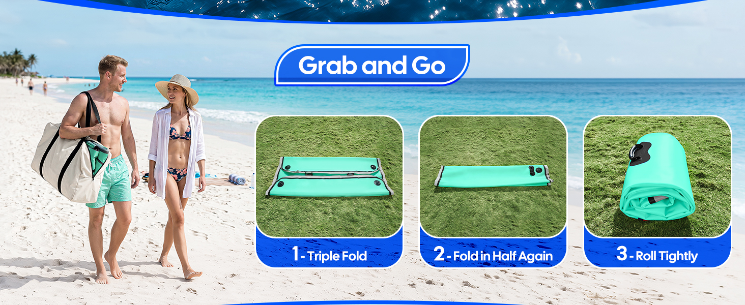 Inflatable Floating Dock, Floating Mat for Lake, Inflatable Dock Floating Deck Inflatable Platform