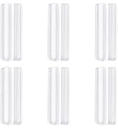 MOROBOR Mini Self-Stick Instant Cabinet Drawer Pulls, 6pcs Clear Silicone Self-Adhesive Push Pull...