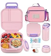 Itslife Soup Thermo Lunch Box Set 4 Compartment Leakproof Bento Container 7oz Insulated Soup Ther...