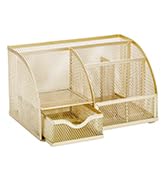 Exerz Desk Organizer/Mesh Desk Tidy Caddy/Pencil Holder Multifunctional