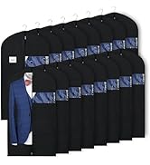 Syeeiex 40‘’ Suit Bag, Set of 16 Garment Bags for Hanging Clothes, Suit Covers Bags, Suit Bags fo...