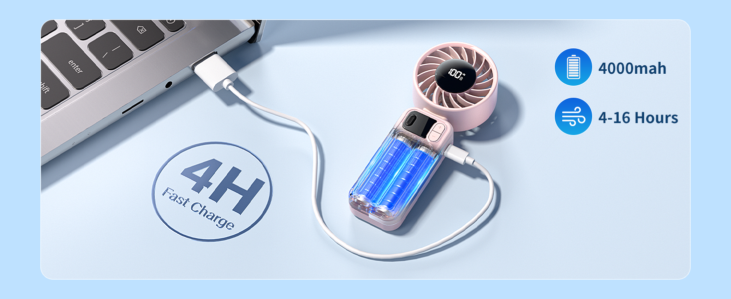4000mah large battery work 4-16h