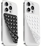 2 Pack Silicone Suction Cup Phone Case Mount Double Sided, Sticky Phone Grip with Higher Suction ...