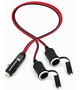 SPARKING Cigarette Lighter Splitter Adapter - 2 Way Cigarette Lighter Extension Cord, 1 to 2 Sock...