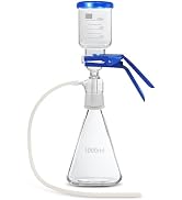 LVDALAB Lab Vacuum Filtration Distillation Apparatus, Borosilicate Glass Vacuum Filtration Assemb...