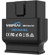 Veepeak OBDCheck BLE Bluetooth OBD II Scanner for iOS & Android, Car Wireless Check Engine Light ...