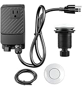CLEESINK Garbage Disposal Air Switch Kit, Sink Top Air Switch Kit, Garbage Disposal Part with Whi...