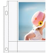 MaxGear 30 Pack 4x6 Photo Sleeves for 3 Ring Binder (120 Pictures), Heavy-Duty Archival Page Prot...