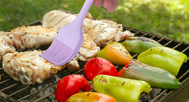 5PC Silicone Basting & Pastry Brush