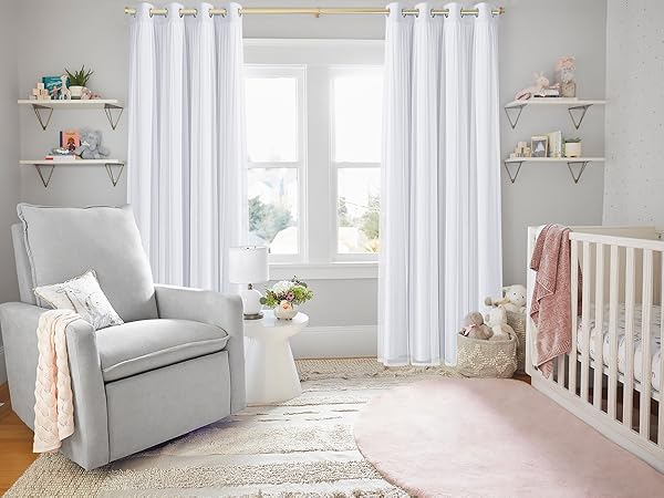 room darkening curtains