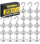 TRYMAG Magnetic Hooks Heavy Duty, 28Lbs Super Strong Magnet Hooks for Hanging, Neodymium Earth Ma...