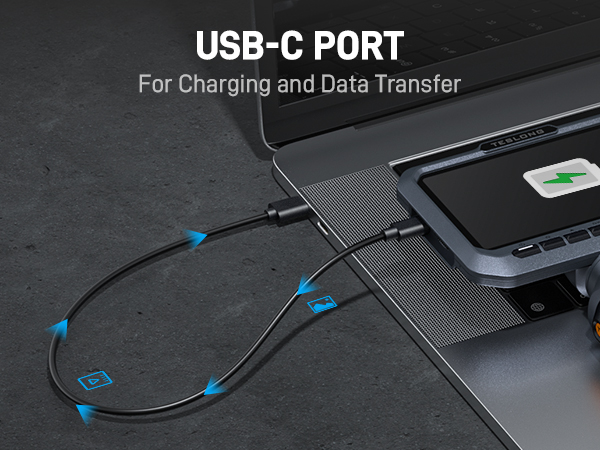 2-Way Articulating Borescope with USB C Charging Cable Type C Data Cable