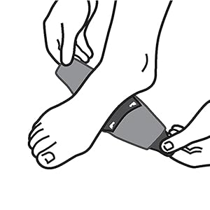 illustration of a foot centering arch of foot over support